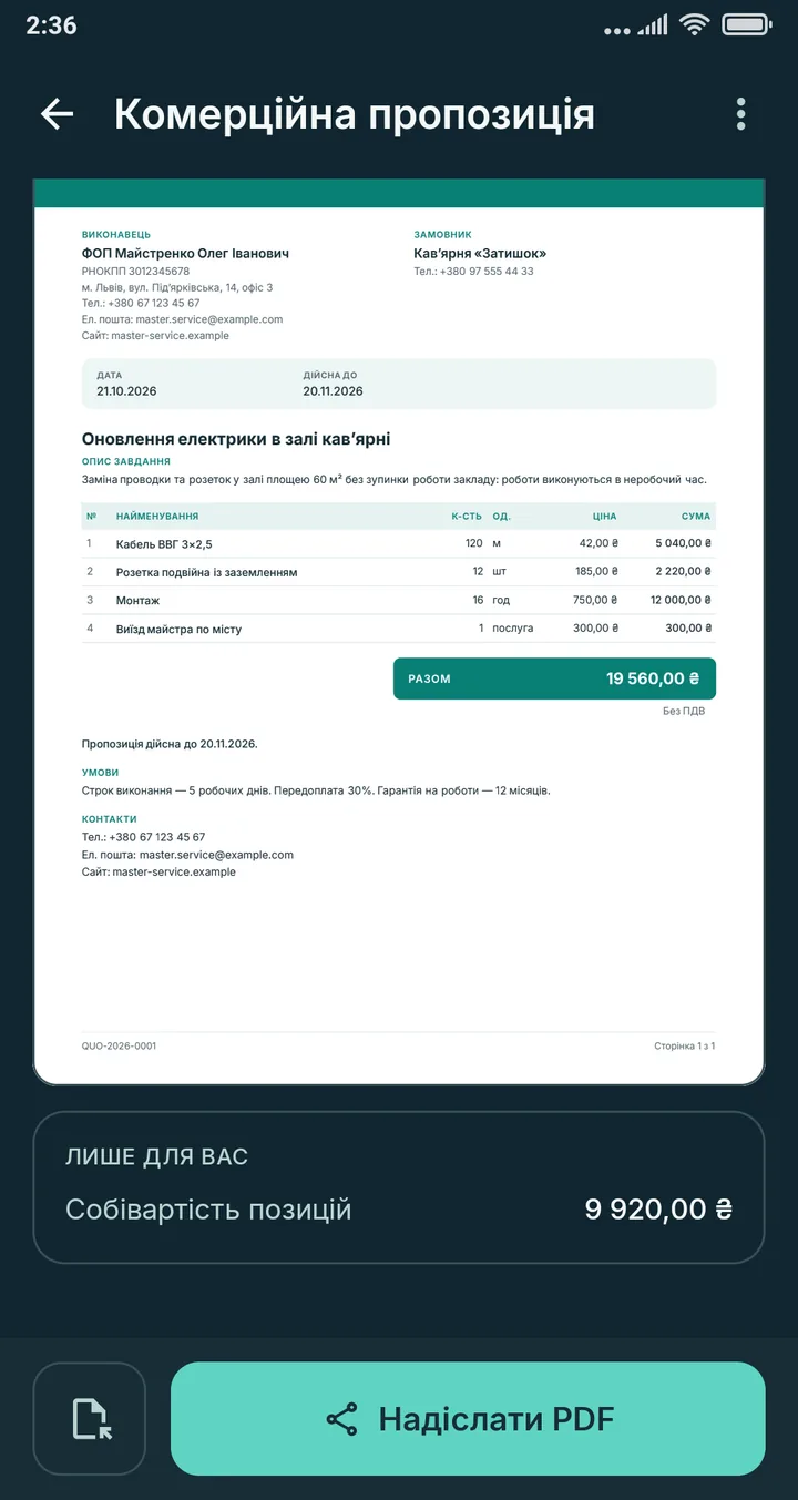 KOSHTER — Собівартість бачите лише ви