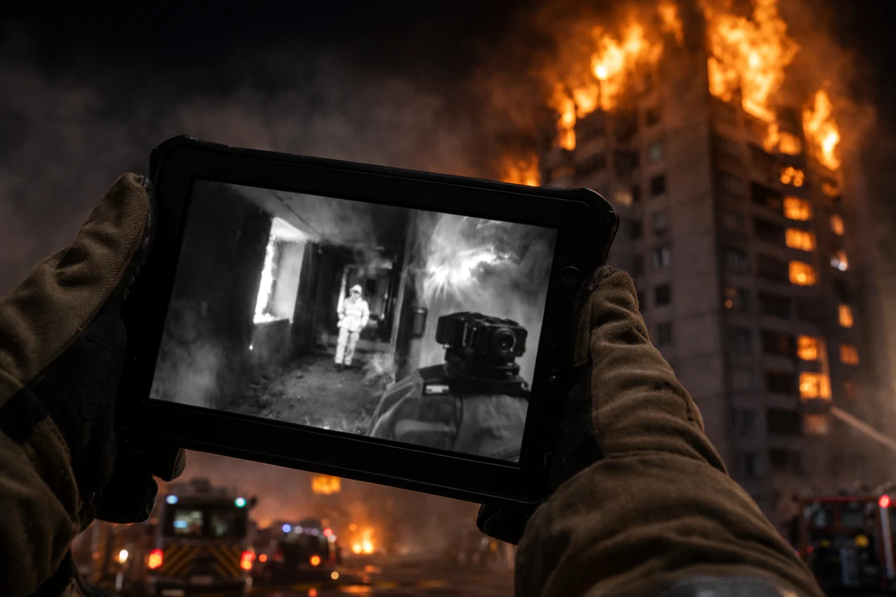 Thermal observation during an emergency response scenario