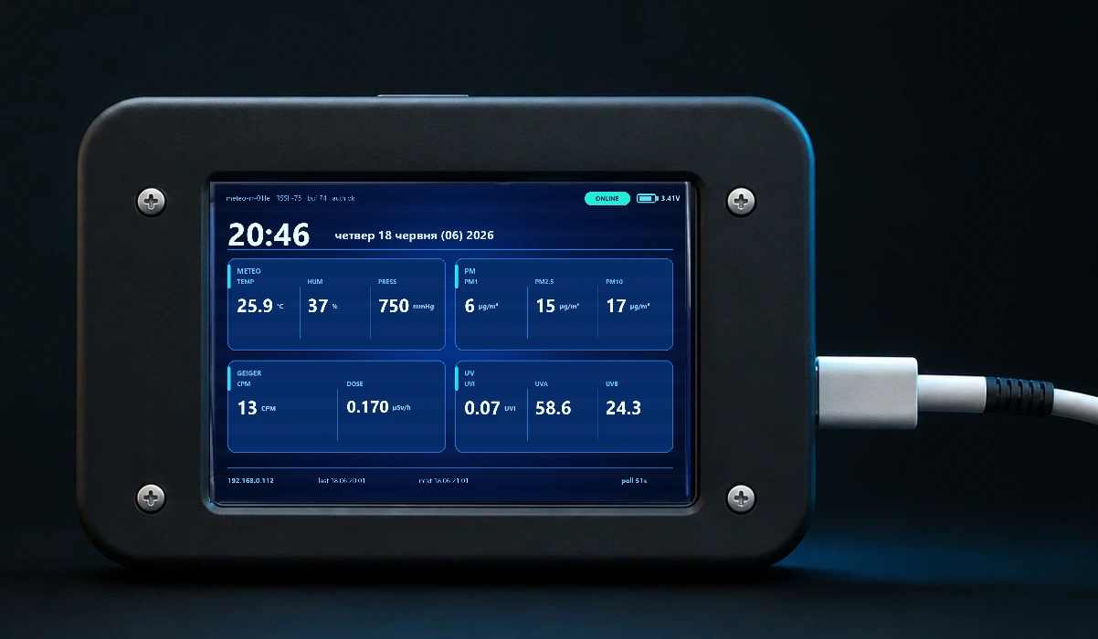 RE:RiSE meteo local monitoring display