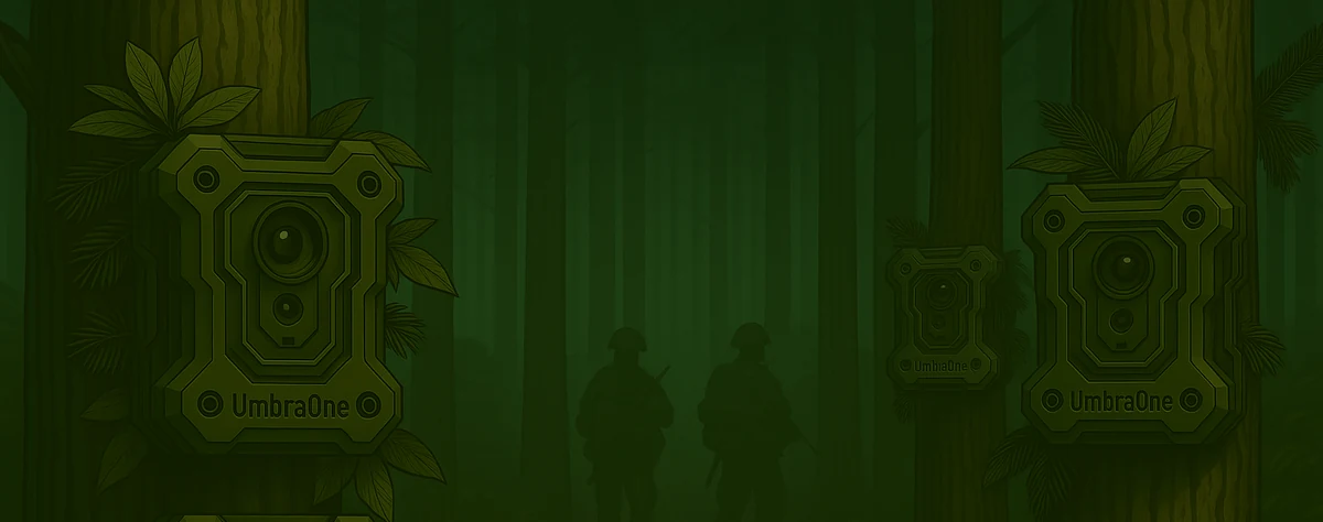 UmbraOne distributed camera concept in a forest